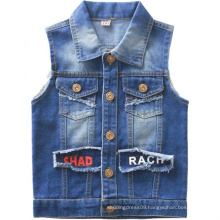 New Style Kids Casual Denim Spring Fashion Casual Blue Vests For Boys